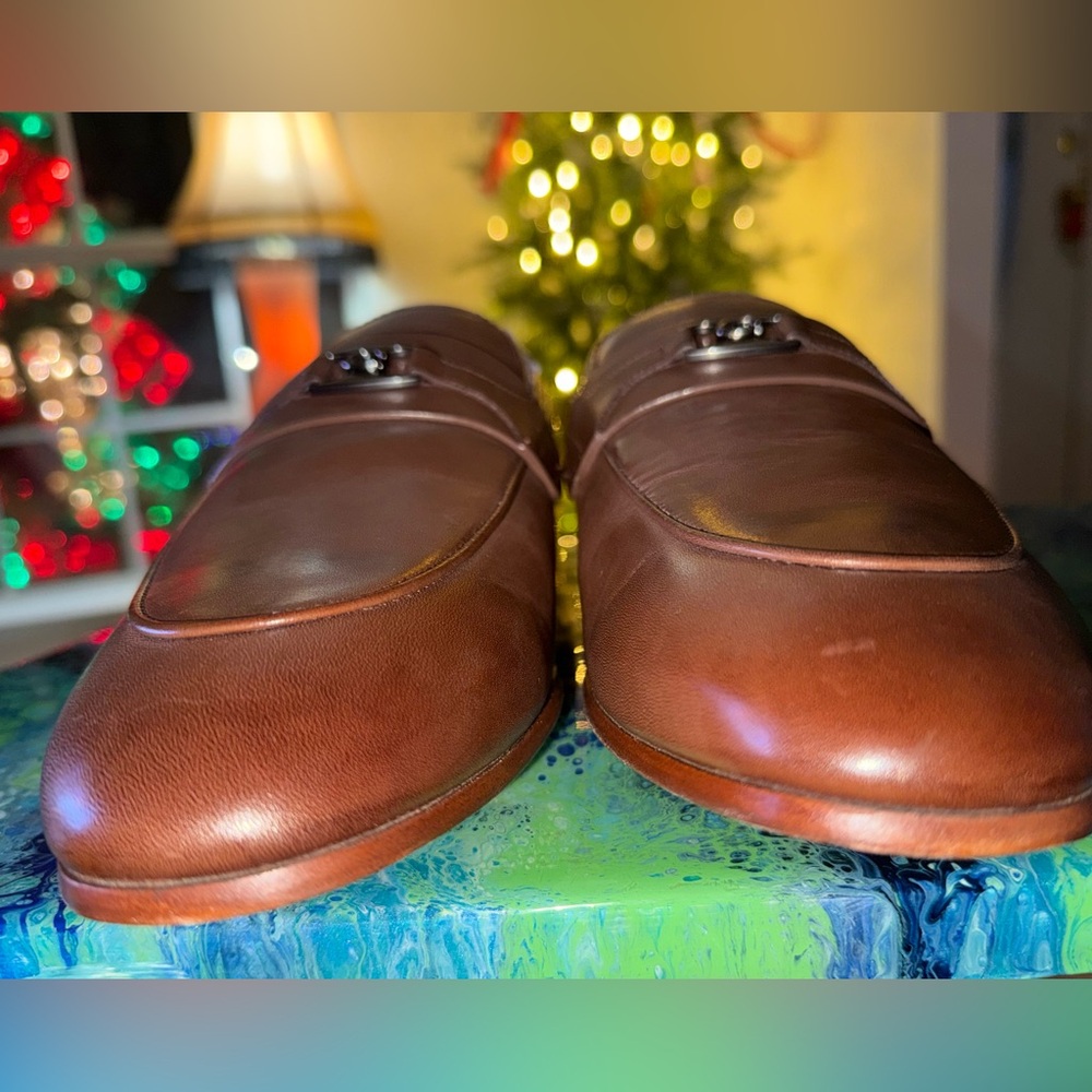 Coach Tanner Leather Loafers Saddle Brown Size 11D (CS020) (NIB) - Picture 7 of 13